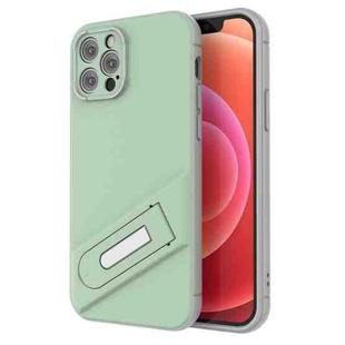 For iPhone 12 Pro Invisible Holder TPU + PC Phone Case(Green)