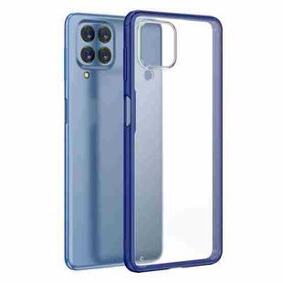 For Samsung Galaxy M53 Four-corner Shockproof TPU + PC Protective Phone Case(Blue)
