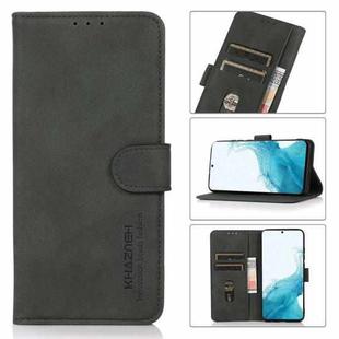 For Samsung Galaxy S22+ 5G KHAZNEH Matte Texture Leather Phone Case(Green)