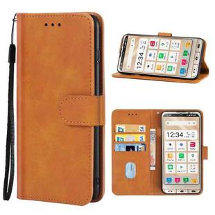 For Sharp Aquos Sense 6/SHG05/SH-54B/Sense 6S/SHG07 Leather Phone Case(Brown)