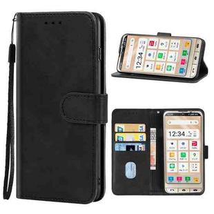 For Sharp Aquos Sense 6/SHG05/SH-54B/Sense 6S/SHG07 Leather Phone Case(Black)