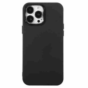 For iPhone 13 Pro Max Electroplated Silicone Phone Case (Black)