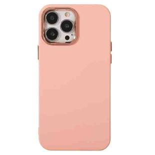 For iPhone 13 Electroplated Silicone Phone Case(Pink)