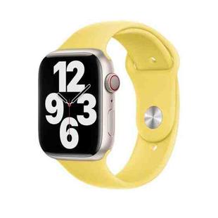 Silicone Watch Band For Apple Watch Series 9&8&7 41mm / SE 3&SE 2&6&SE&5&4 40mm / 3&2&1 38mm(Lemon Zest)