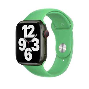 Silicone Watch Band For Apple Watch Series 9&8&7 41mm / SE 3&SE 2&6&SE&5&4 40mm / 3&2&1 38mm(Bright Green)