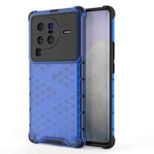 For vivo X80 Pro 5G China Shockproof Honeycomb PC + TPU Protective Case(Blue)