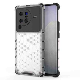 For vivo X80 Pro 5G China Shockproof Honeycomb PC + TPU Protective Case(White)