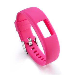 For Garmin Vivofit 4 Gloss & Color Integrated Silicone Watch Band(Pink)