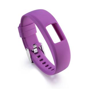 For Garmin Vivofit 4 Gloss & Color Integrated Silicone Watch Band(Purple)