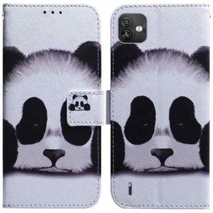 For Wiko Y82 Coloured Drawing Leather Phone Case(Panda)