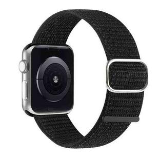 Nylon Watch Band For Apple Watch Series 9&8&7 41mm / SE 3&SE 2&6&SE&5&4 40mm / 3&2&1 38mm(Reflective Black)