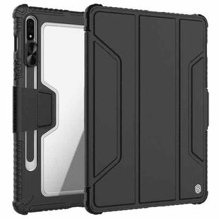 For Samsung Galaxy Tab S8 NILLKIN Bumper Pro Camshield Tablet Leather Case(Black)