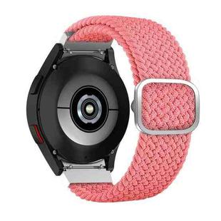 For Samsung Galaxy Watch4 40mm / 44mm Adjustable Woven Watch Band(Pink)