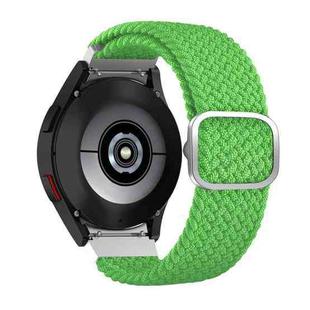 For Samsung Galaxy Watch4 40mm / 44mm Adjustable Woven Watch Band(Fluorescent Green)