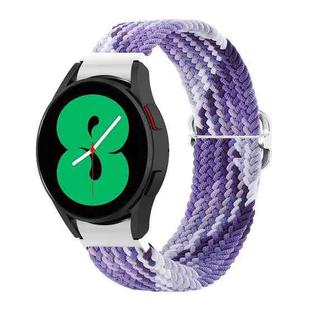 For Samsung Galaxy Watch4 40mm / 44mm Adjustable Woven Watch Band(Grape Purple)