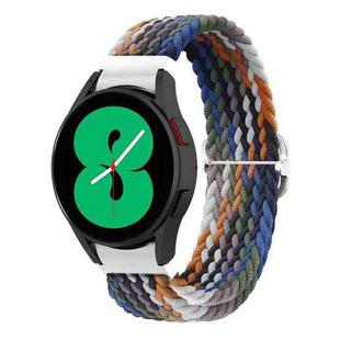 For Samsung Galaxy Watch4 40mm / 44mm Adjustable Woven Watch Band(Colorful Cowboy)