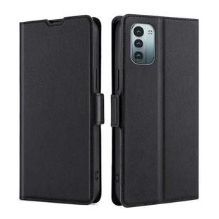 For Nokia G21 / G11 Ultra-thin Voltage Side Buckle Leather Phone Case(Black)