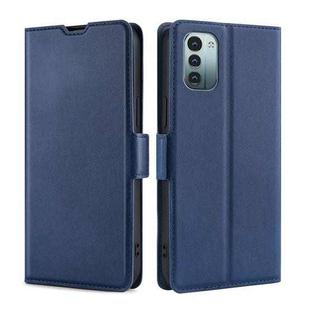 For Nokia G21 / G11 Ultra-thin Voltage Side Buckle Leather Phone Case(Blue)