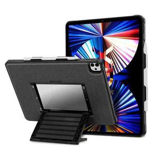 For iPad 10.2 2021 / 2019 Suspension Stand Tablet Case(Black)