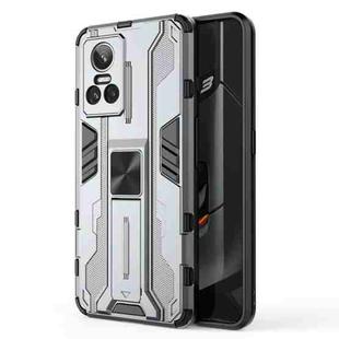 For OPPO Realme GT Neo3 5G China Supersonic PC + TPU Shock-proof Protective Phone Case with Holder(Grey)