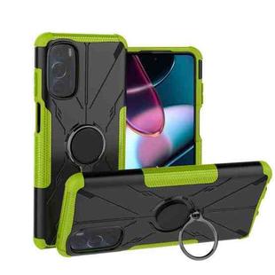 For Motorola Moto G Stylus 2022 Armor Bear Shockproof PC + TPU Phone Case with Ring(Green)