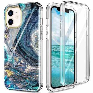 For iPhone 12 mini 360 Full Body Painted Phone Case (Marble L09)