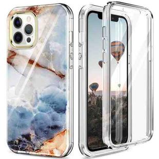 For iPhone 12 / 12 Pro 360 Full Body Painted Phone Case(Marble L07)