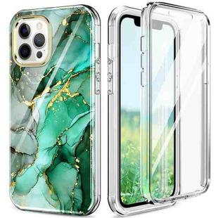 For iPhone 12 / 12 Pro 360 Full Body Painted Phone Case(Marble L12)