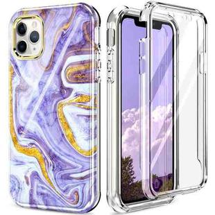 For iPhone 11 Pro 360 Full Body Painted Phone Case (Marble L14)