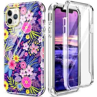 For iPhone 13 360 Full Body Painted Phone Case For iPhone 11 Pro Max(Flowers L08)