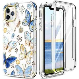 For iPhone 13 360 Full Body Painted Phone Case For iPhone 11 Pro Max(Butterflies L10)