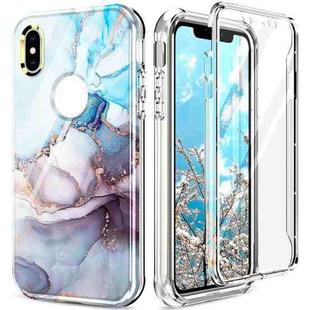 For iPhone X / XS 360 Full Body Painted Phone Case(Marble L11)