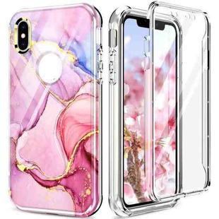 For iPhone X / XS 360 Full Body Painted Phone Case(Marble L13)