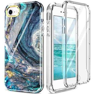 For iPhone SE 2022 / SE 2020 / 8 / 7 360 Full Body Painted Phone Case(Marble L09)