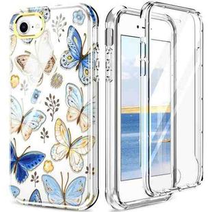 For iPhone SE 2022 / SE 2020 / 8 / 7 360 Full Body Painted Phone Case(Butterflies L10)