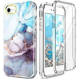 For iPhone SE 2022 / SE 2020 / 8 / 7 360 Full Body Painted Phone Case(Marble L11)