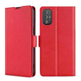 For Motorola Moto G Power 2022 Ultra-thin Voltage Side Buckle Leather Phone Case(Red)