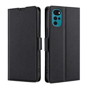 For Motorola Moto G22 Ultra-thin Voltage Side Buckle Leather Phone Case(Black)