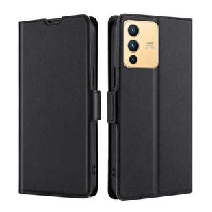 For vivo S12 5G / V23 Ultra-thin Voltage Side Buckle Leather Phone Case(Black)