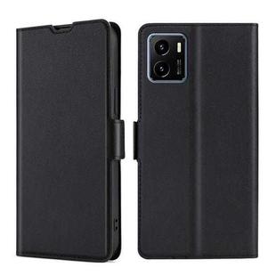 For vivo Y15S Ultra-thin Voltage Side Buckle Leather Phone Case(Black)