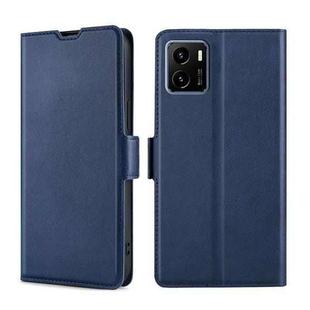 For vivo Y15S Ultra-thin Voltage Side Buckle Leather Phone Case(Blue)