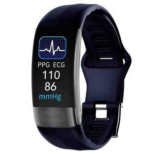 P11 Plus 0.96 inch Screen ECG+HRV Smart Health Bracelet, Support Body Temperature, Dynamic Heart Rate, ECG Monitoring, Blood Oxygen Monitor(Blue)