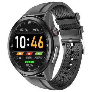 W10 1.3 inch Screen PPG & ECG Smart Health Watch, Support Heart Rate/Blood Pressure Monitoring, ECG Monitoring, Blood Oxygen/Body Temperature Monitoring(Black+Black)