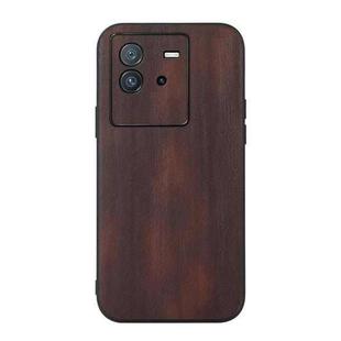 For vivo iQOO Neo6 Yellow Cow Texture PU Phone Case(Coffee)