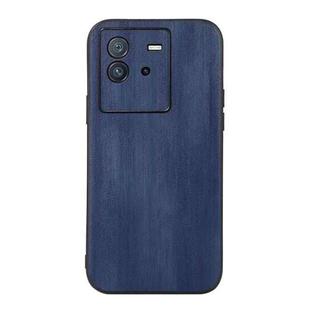 For vivo iQOO Neo6 Yellow Cow Texture PU Phone Case(Blue)