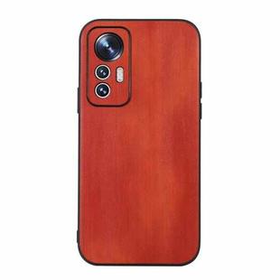 For Xiaomi 12 Lite Yellow Cow Texture PU Phone Case(Brown)