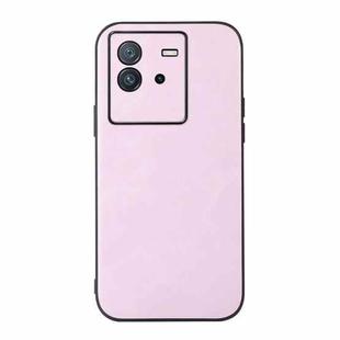 For vivo iQOO Neo6 Cowhide Texture PU Phone Case(Pink)