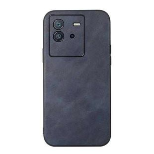 For vivo iQOO Neo6 Cowhide Texture PU Phone Case(Blue)