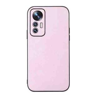 For Xiaomi 12 Lite Cowhide Texture PU Phone Case(Pink)