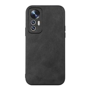 For Xiaomi 12 Lite Cowhide Texture PU Phone Case(Black)